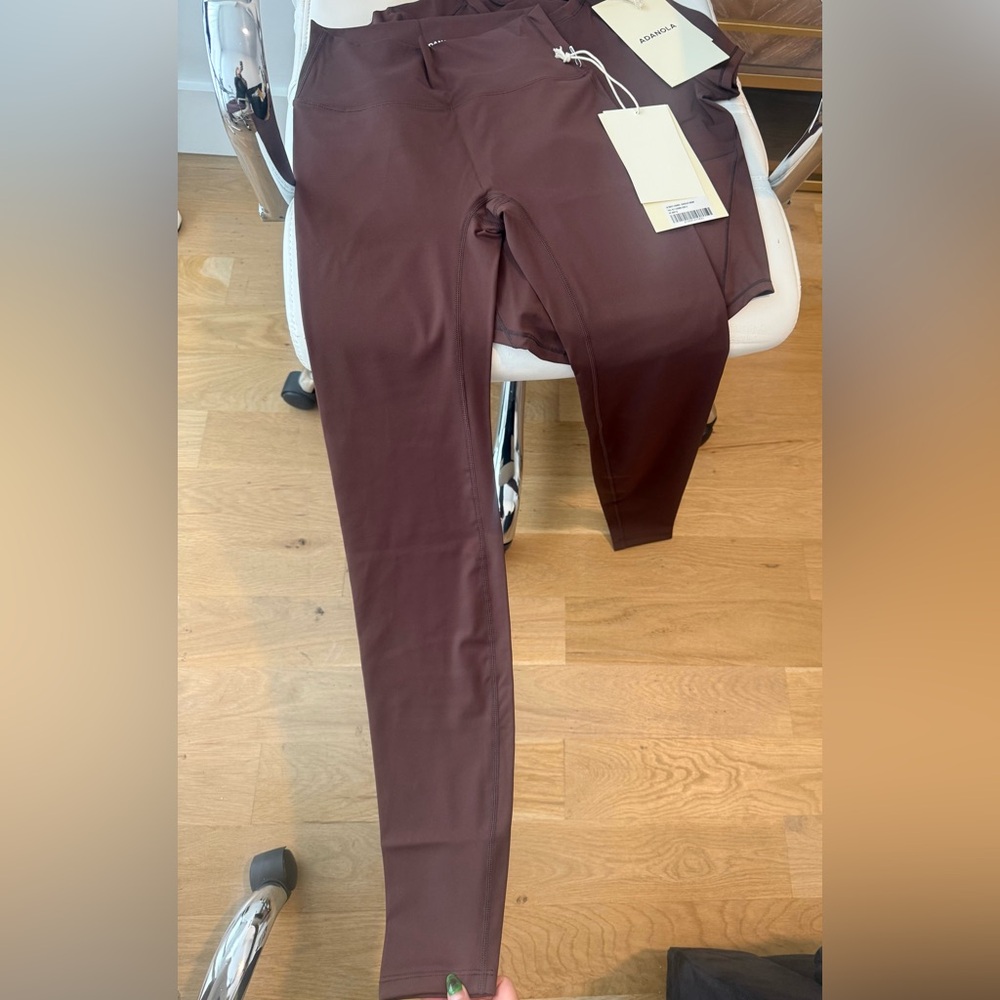 Adanola Ultimate Leggings, Chocolate Brown (Size S, Tall) - WITH TAG